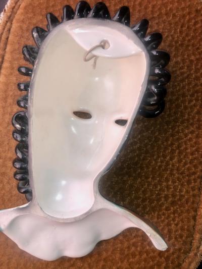 Art Deco Ceramic Face in Goldscheider Style
