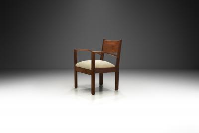 Art Deco Chair with Upholstered Seat Europe First half of the 20th Century