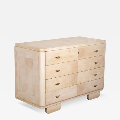 Art Deco Chest of Drawers in Parchment