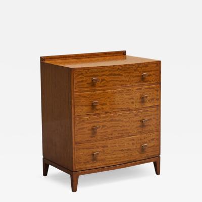 Art Deco Chest of Drawers in Wonderfully Expressive Maple England 1930s