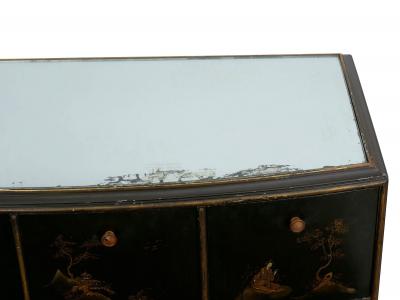 Art Deco Chinoiserie Mirrored Top Chest of Drawers