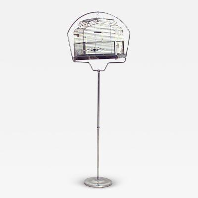 Art Deco Chrome Bird Cage
