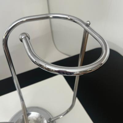 Art Deco Chrome Umbrella Stand Tubular Steel Chrome plated Belgium circa 1930