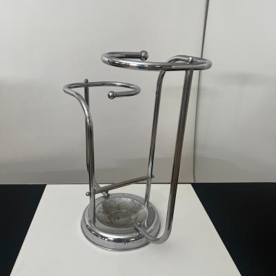 Art Deco Chrome Umbrella Stand Tubular Steel Chrome plated Belgium circa 1930