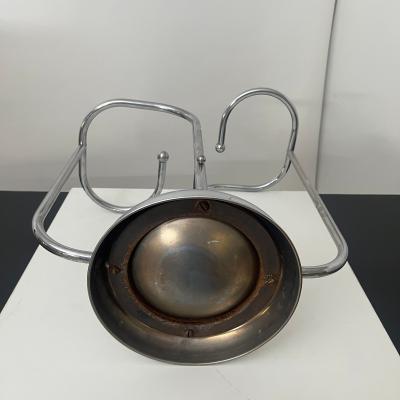 Art Deco Chrome Umbrella Stand Tubular Steel Chrome plated Belgium circa 1930