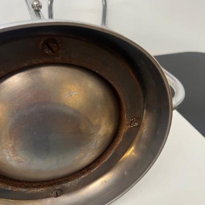 Art Deco Chrome Umbrella Stand Tubular Steel Chrome plated Belgium circa 1930