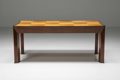 Art Deco Concave dining table 1970s