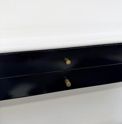 Art Deco Console With Matching Leather Benches C 1950s