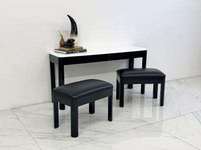 Art Deco Console With Matching Leather Benches C 1950s