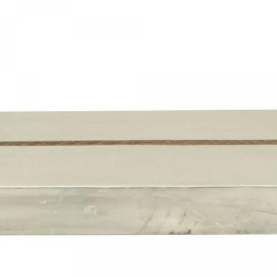Art Deco Constructivist Style Rectangular Oak and Metal Coffee Table