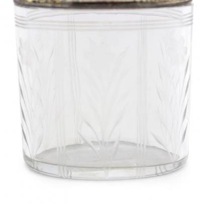 Art Deco Crystal and Silver Box