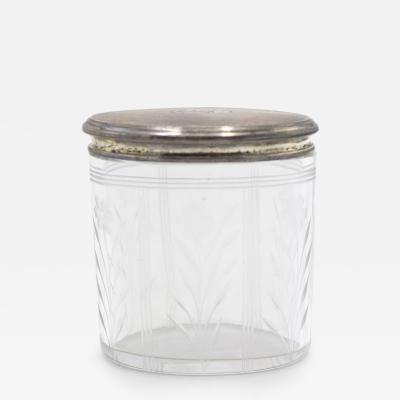 Art Deco Crystal and Silver Box