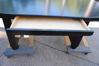 Art Deco Custom Black Executive Desk