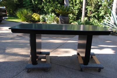 Art Deco Custom Black Executive Desk