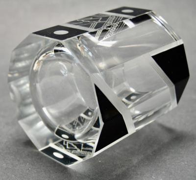 Art Deco Decanter and Whiskey Set Czechoslovakia Karl Palda