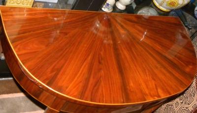 Art Deco Demilune Console Entry Table