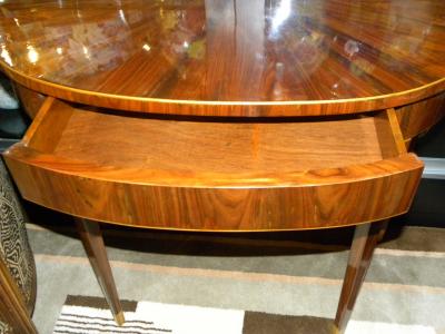 Art Deco Demilune Console Entry Table