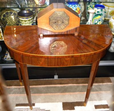 Art Deco Demilune Console Entry Table