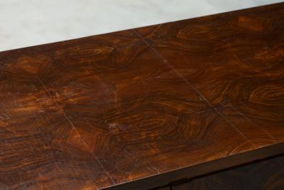 Art Deco Desk in Bookmatched Walnut Veneer 1930s
