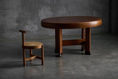 Art Deco Dining Table by C De Jong Netherlands 1920s