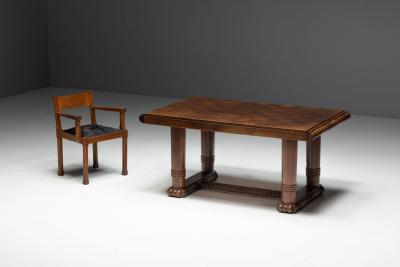 Art Deco Dining Table in the Style of Charles Dudouyt France 1930s