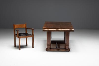 Art Deco Dining Table in the Style of Charles Dudouyt France 1930s
