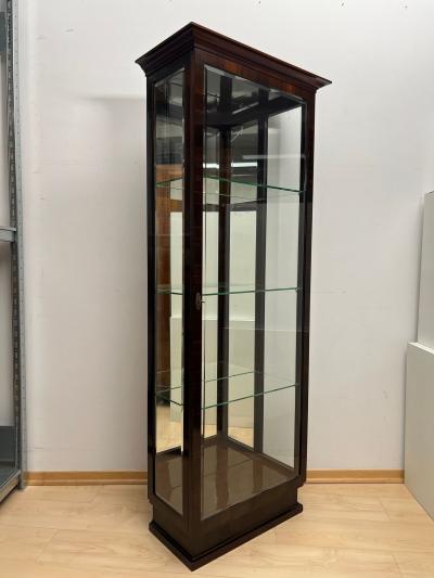 Art Deco Display Cabinet 3 Sides Glass Macassar Veneer France circa 1930