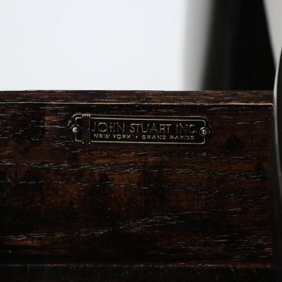 Art Deco Ebonized Walnut Vanity Desk W Molded Lucite Pulls