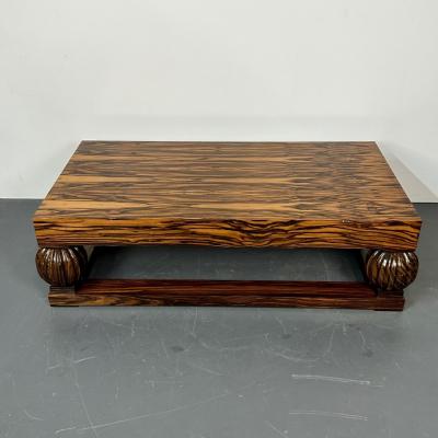 Art Deco Ebony and Macassar Coffee Cocktail Table Palatial French