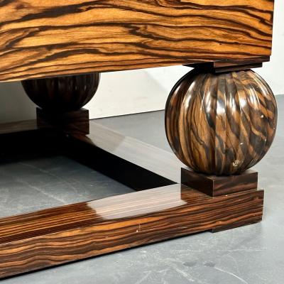 Art Deco Ebony and Macassar Coffee Cocktail Table Palatial French