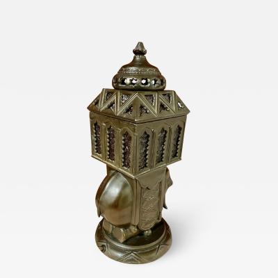 Art Deco Elephant Sculpture Lamp French 1930