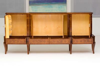 Art Deco Exotic Wood Inlay Sideboard