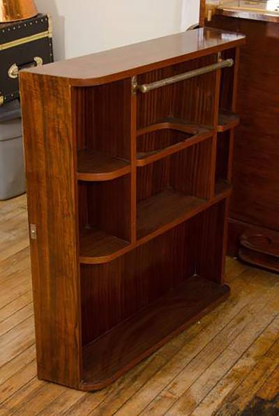 Art Deco Exotic Wood and Ebony Bar
