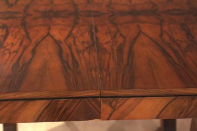 Art Deco Expandable Dining Table Walnut Veneer France circa 1930