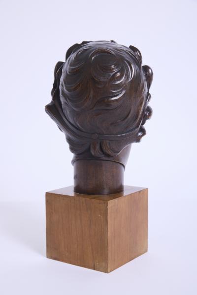 Art Deco Fauns Head Sculpture