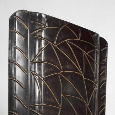 Art Deco Fire Screen in Tin 1940s