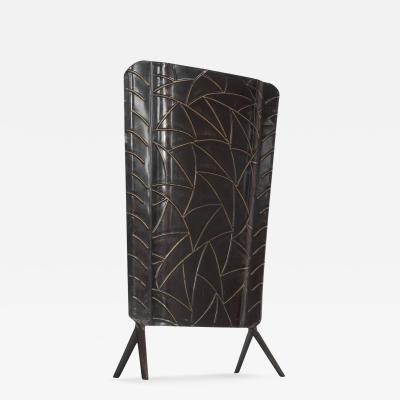 Art Deco Fire Screen in Tin 1940s