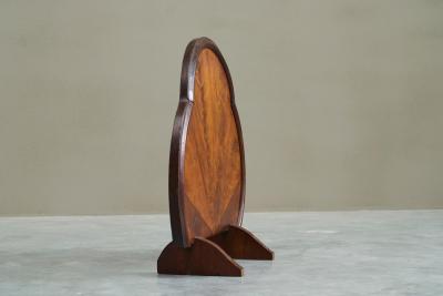 Art Deco Fire Screen in Walnut Burl Veneer 1930s