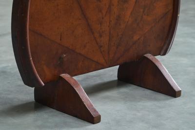 Art Deco Fire Screen in Walnut Burl Veneer 1930s