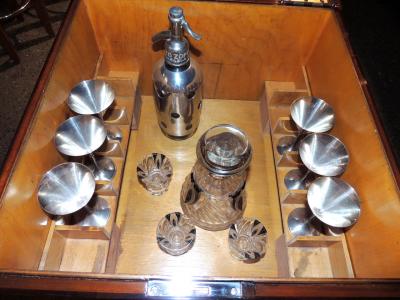 Art Deco Flip Top Cocktail Cabinet