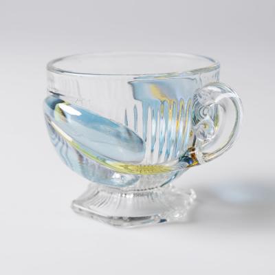 Art Deco Floral Punch Bowl 6 Matching Glasses