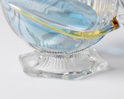 Art Deco Floral Punch Bowl 6 Matching Glasses