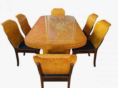 Art Deco Formal Dining Set Exceptional 1930s English Design