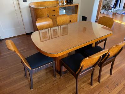 Art Deco Formal Dining Set Exceptional 1930s English Design