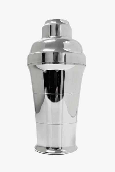 Art Deco French Cocktail Shaker silver plate France C 1935