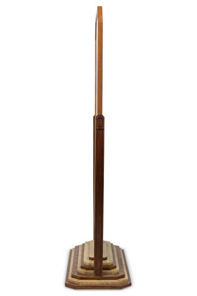 Art Deco French Shagreen and Rosewood Cheval Mirror