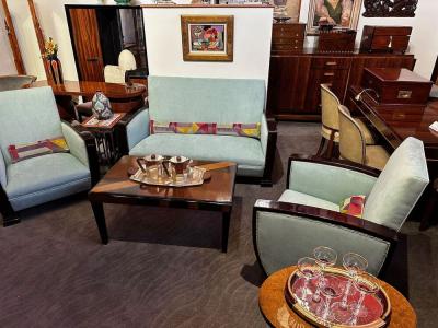 Art Deco French Style Three Piece Sofa Suite
