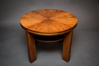 Art Deco French Table with Shelf