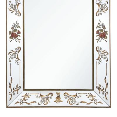 Art Deco Giltwood Ornate Eglomise Border with Naturalist Motifs