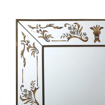 Art Deco Giltwood Ornate Eglomise Border with Naturalist Motifs